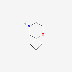 Chemical structure of 5-oxa-8-azaspiro[3.5]nonane
