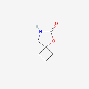 Chemical structure of 5-Oxa-7-azaspiro[3.4]octan-6-one