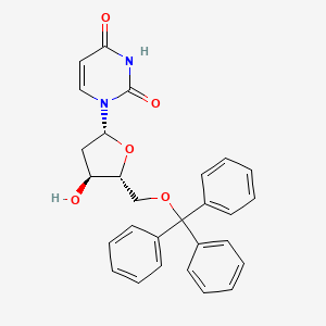 Chemical structure of 5'-O-Trityl-2'-deoxyuridine