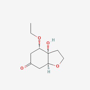 Chemical structure of 5-O-Ethylcleroindicin D
