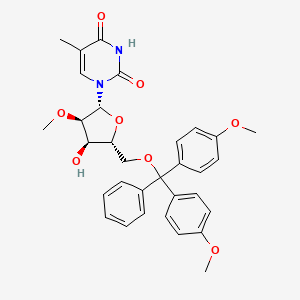 Chemical structure of 5'-O-DMT-2'-O-methyl-5-methyluridine