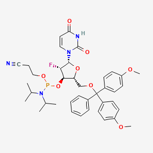 Chemical structure of 2'-Fluoro-2'-deoxy-ara-U-3'-phosphoramidite