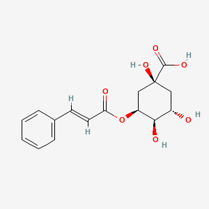 Chemical structure of 5-O-Cinnamoylquinic acid