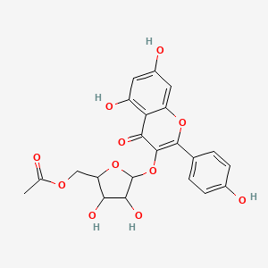 Chemical structure of 5''-O-Acetyljuglanin