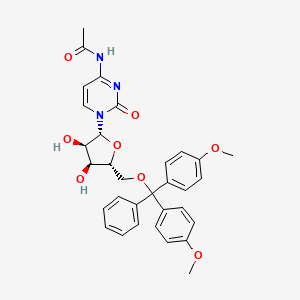 Chemical structure of 5-O-(4,4-Dimethoxytrityl)-N4-acetyl-2-deoxycytidine