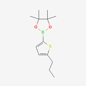 Chemical structure of 5-N-Propylthiophene-2-Boronic Acid Pinacol Este