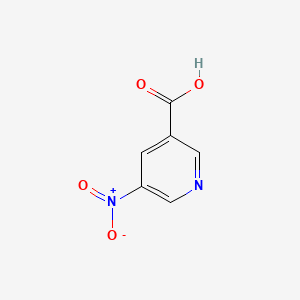 Chemical structure of 5-Nitronicotinic acid