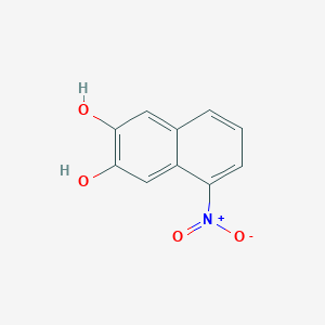 Chemical structure of 5-Nitronaphthalene-2,3-diol