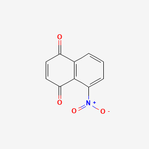Chemical structure of 5-Nitronaphthalene-1,4-dione