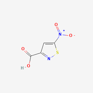 Chemical structure of 5-Nitroisothiazole-3-carboxylic acid