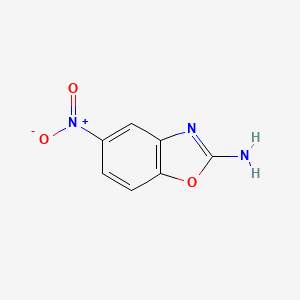 Chemical structure of 5-Nitrobenzo[d]oxazol-2-amine