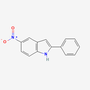 Chemical structure of 5-Nitro-2-phenyl-1H-indole