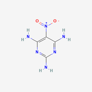 Chemical structure of 5-Nitro-2,4,6-triaminopyrimidine