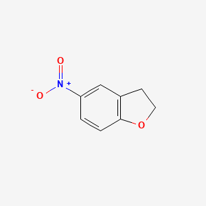 Chemical structure of 5-Nitro-2,3-dihydrobenzofuran