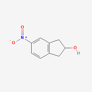 Chemical structure of 2-Hydroxy-5-nitroindane