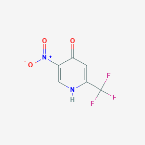 Chemical structure of 5-Nitro-2-(trifluoromethyl)pyridin-4-ol