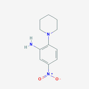 Chemical structure of 5-Nitro-2-(piperidin-1-yl)aniline
