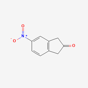 Chemical structure of 5-Nitro-2-indanone