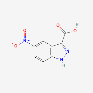Chemical structure of 5-Nitro-1H-indazole-3-carboxylic acid
