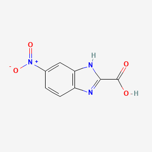 Chemical structure of 5-Nitro-1H-benzo[d]imidazole-2-carboxylic acid