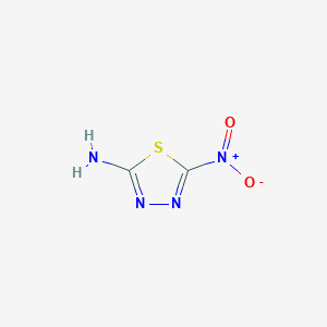 Chemical structure of 5-nitro-1,3,4-Thiadiazol-2-amine