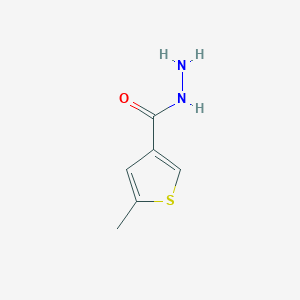 Chemical structure of 5-methylthiophene-3-carbohydrazide