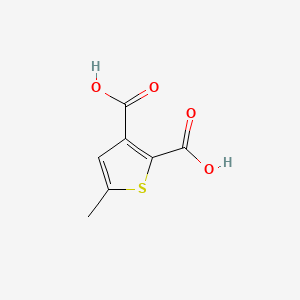 Chemical structure of 5-Methylthiophene-2,3-dicarboxylic Acid