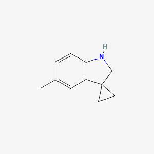 Chemical structure of 5'-METHYLSPIRO[CYCLOPROPANE-1,3'-INDOLINE]