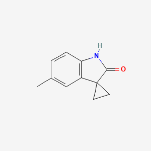Chemical structure of 5'-METHYLSPIRO[CYCLOPROPANE-1,3'-INDOLIN]-2'-ONE