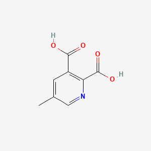 Chemical structure of 5-Methylpyridine-2,3-dicarboxylic acid