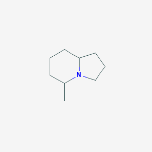 Chemical structure of 5-methyl-octahydro-indolizine