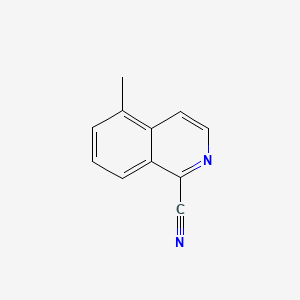 Chemical structure of 5-Methylisoquinoline-1-carbonitrile