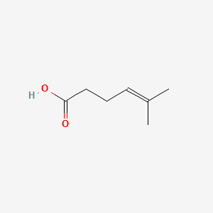 Chemical structure of 5-Methylhex-4-enoic acid