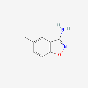 Chemical structure of 5-Methylbenzo[d]isoxazol-3-amine