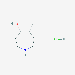 Chemical structure of 5-Methylazepan-4-Ol Hydrochloride