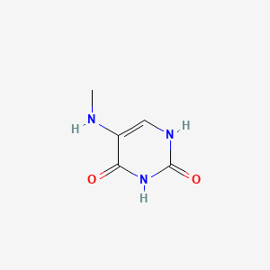 Chemical structure of 5-Methylaminouracil