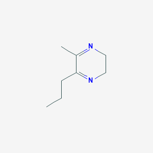 Chemical structure of 5-Methyl-6-propyl-2,3-dihydropyrazine