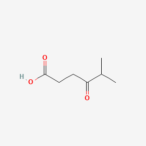 Chemical structure of 5-Methyl-4-oxohexanoic acid