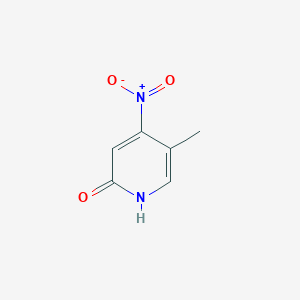 Chemical structure of 5-Methyl-4-nitropyridin-2(1H)-one