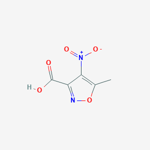 Chemical structure of 5-Methyl-4-nitro-3-isoxazolecarboxylic acid