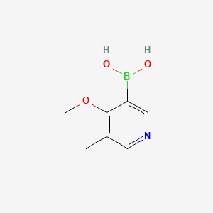 Chemical structure of 5-Methyl-4-methoxypyridine-3-boronic acid