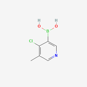 Chemical structure of 5-Methyl-4-chloropyridine-3-boronic acid
