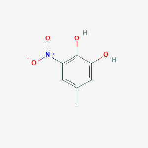 Chemical structure of 5-Methyl-3-nitrobenzene-1,2-diol