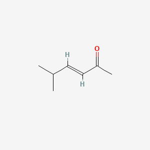Chemical structure of 5-Methyl-3-hexen-2-one
