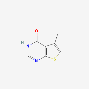 Chemical structure of 5-methyl-3H,4H-thieno[2,3-d]pyrimidin-4-one