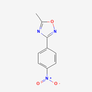 Chemical structure of 5-Methyl-3-(4-nitrophenyl)-1,2,4-oxadiazole