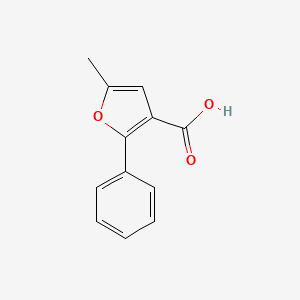 Chemical structure of 5-Methyl-2-phenylfuran-3-carboxylic acid