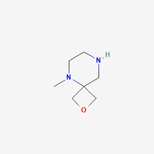 Chemical structure of 5-Methyl-2-oxa-5,8-diazaspiro[3.5]nonane