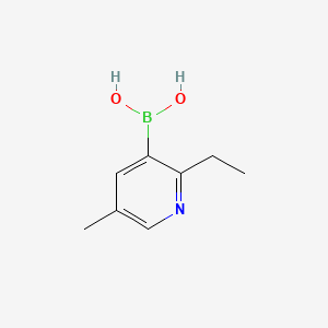 Chemical structure of 5-Methyl-2-ethylpyridine-3-boronic acid