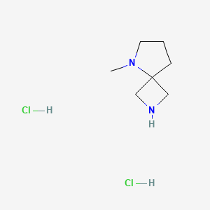 Chemical structure of 5-METHYL-2,5-DIAZASPIRO[3.4]OCTANE 2HCL